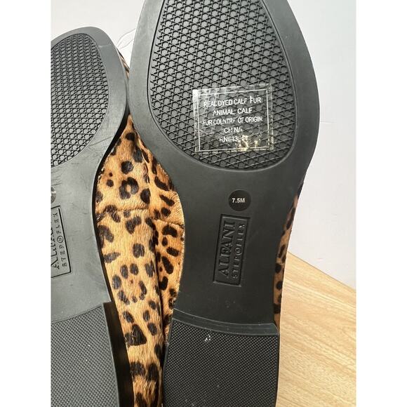 Alfani Oceanaa Step N Flex Leopard Cheetah Print Calf Hair Loafers Flats SZ 7.5M - Picture 14 of 15